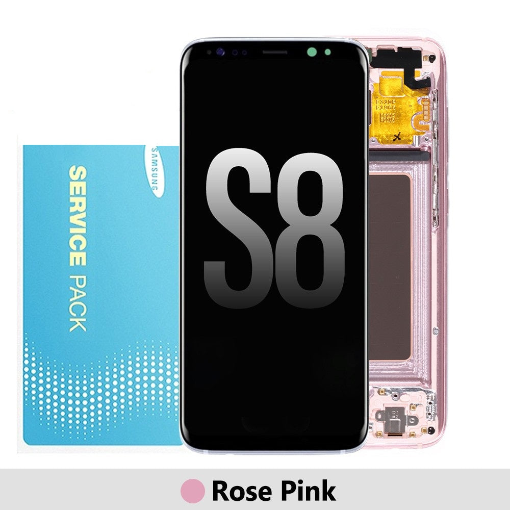 Samsung Galaxy S8 G950F OLED Screen Replacement Digitizer GH97-20473E/GH97-20457E (Gold)-Rose Pink Samsung Galaxy S8 G950F OLED Screen Replacement Digitizer GH97-20473E/GH97-20457E (Gold)-Rose Pink
